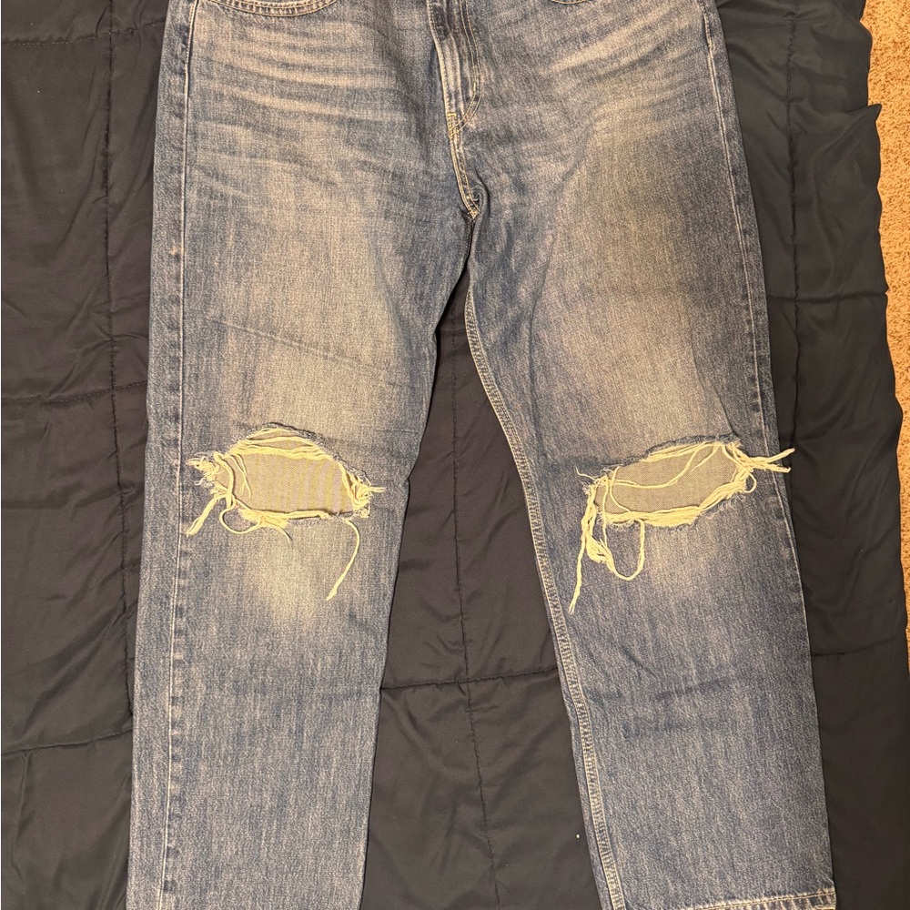 Levi's Women's Distressed Blue Jeans